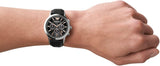 Emporio Armani Giovanni Analog Black Dial Black Leather Strap Watch For Men - AR11431 Authentic Buy Shop Now