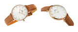 Daniel Wellington Petite Durham White Dial Brown Leather Strap Watch For Women - DW00100172 Authentic Buy Shop Now