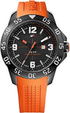 Tommy Hilfiger Cole Black Dial Orange Rubber Strap Watch for Men - 1790985 Authentic Buy Shop Now