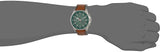 Fossil Dillinger Luggage Chronograph Green Dial Brown Leather Strap Watch for Men - FS5734 Authentic Buy Shop Now
