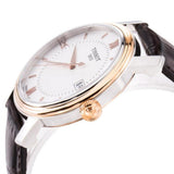 Tissot Bridgeport Lady White Dial Brown Leather Strap Watch For Women - T097.010.26.118.00 Authentic Buy Shop Now