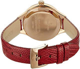 Swarovski Lovely Crystals Analog White Dial Red Leather Strap Watch for Women - 5297584 Authentic Buy Shop Now