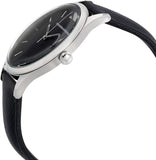 Emporio Armani Lambda Classic Quartz Black Dial Black Leather Strap Watch For Men - AR11020 Authentic Buy Shop Now