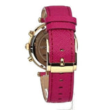 Michael Kors Parker Chronograph White Dial Pink Leather Strap Watch for Women - MK2297 Authentic Buy Shop Now