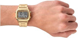 Fossil Retro Digital Gold Dial Gold Steel Strap Watch for Men - FS5843 Authentic Buy Shop Now