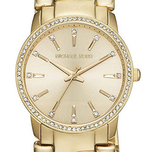 Michael Kors Nini Three Hand Gold Dial Gold Steel Strap Watch For Women - MK3235 Authentic Buy Shop Now