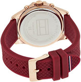 Tommy Hilfiger Haven Quartz White Dial Red Rubber Strap Watch For Women - 1782200 Authentic Buy Shop Now