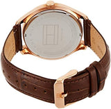 Tommy Hilfiger Oliver Chronograph White Dial Brown Leather Strap Watch for Men - 1791306 Authentic Buy Shop Now