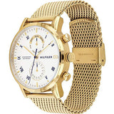 Tommy Hilfiger Kane White Dial Gold Mesh Bracelet Watch for Men - 1710403 Authentic Buy Shop Now