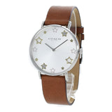 Coach Perry White Dial Brown Leather Strap Watch for Women - 14503242 Authentic Buy Shop Now