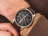 Tommy Hilfiger Multi Function Chronograph Black Dial Brown Leather Strap Watch for Men - 1791631 Authentic Buy Shop Now