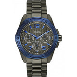 Guess Flagship Multifunction Chronograph Grey Dial Grey Steel Strap Watch for Men - W0601G1 Authentic Buy Shop Now