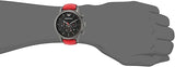 Emporio Armani Luigi Chronograph Black Dial Red Leather Strap Watch For Men - AR1971 Authentic Buy Shop Now