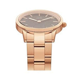 Daniel Wellington Iconic Link Black Dial Rose Gold Steel Strap Watch for Women - DW00100212 Authentic Buy Shop Now