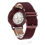 Fossil Vintage Muse Automatic Skeleton Maroon Dial Maroon Leather Strap Watch for Women - ME3137 Authentic Buy Shop Now