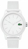 Lacoste 12.12 White Dial White Silicon Strap Watch for Men - 2010984 Authentic Buy Shop Now