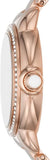 Emporio Armani Aira Three Hand Mother of Pearl Dial Rose Gold Steel Strap Watch For Women - AR11523 Authentic Buy Shop Now
