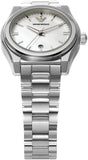 Emporio Armani Federica Mother of Pearl Dial Silver Steel Strap Watch For Women - AR11557 Authentic Buy Shop Now