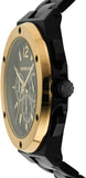 Michael Kors Lennox Chronograph Black Dial Black Steel Strap Watch For Men - MK8941 Authentic Buy Shop Now