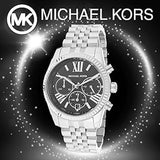 Michael Kors Runway Chronograph Black Dial Silver Steel Strap Watch For Women - MK5708 Authentic Buy Shop Now
