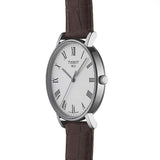 Tissot T Classic Everytime White Dial Brown Leather Strap Watch For Men - T109.410.16.033.00 Authentic Buy Shop Now