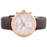 Calvin Klein High Noon Silver Dial Brown Leather Strap Watch for Men - K8M276G6 Authentic Buy Shop Now