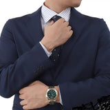 Versace Univers Quartz Green Dial Two Tone Steel Strap Watch for Men - VEBK00718 Authentic Buy Shop Now