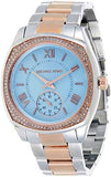 Michael Kors Bryn Quartz Blue Dial Two Tone Steel Strap Watch For Women - MK6136 Authentic Buy Shop Now