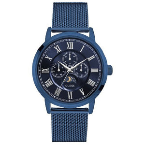 Guess Delancey Analog Blue Dial Blue Mesh Bracelet Watch for Men - W0871G3 Authentic Buy Shop Now