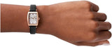 Emporio Armani Gianni T Bar Quartz White Dial Black Leather Strap Watch For Women - AR11408 Authentic Buy Shop Now