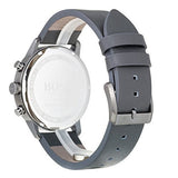 Hugo Boss Architectural Grey Dial Grey Leather Strap Watch for Men - 1513570 Authentic Buy Shop Now