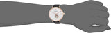 Emporio Armani Gianni T Bar Mother of Pearl White Dial Black Leather Strap Watch For Women - AR60047 Authentic Buy Shop Now
