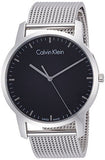 Calvin Klein City Chronograph Black Dial Silver Mesh Bracelet Watch for Men - K2G2G121 Authentic Buy Shop Now
