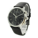 Calvin Klein Posh Black Dial Black Leather Strap Watch for Men - K8Q371C1 Authentic Buy Shop Now