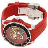 Gucci Dive Quartz Red Dial Red Rubber Strap Watch For Men - YA136315 Authentic Buy Shop Now
