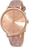 Michael Kors Addyson Quartz Rose Gold Dial Pink Leather Strap Watch for Women - MK2953 Authentic Buy Shop Now