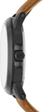 Michael Kors Paxton Analog Black Dial Brown Rubber Strap Watch For Men - MK8502 Authentic Buy Shop Now