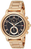 Tommy Hilfiger Claudia Black Dial Rose Gold Steel Strap Watch for Women - 1781820 Authentic Buy Shop Now
