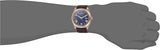 Guess Connoisseur Blue Dial Brown Leather Strap Watch For Men - GW0353G2 Authentic Buy Shop Now