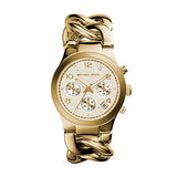 Michael Kors Runway Twist Gold Dial Gold Stainless Steel Strap Watch for Women - MK3131 Authentic Buy Shop Now