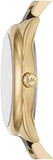 Michael Kors Janelle Three-Hand Gold Dial Two Tone Steel Strap Watch For Women - MK7136 Authentic Buy Shop Now