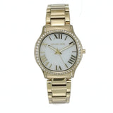 Michael Kors Sage Analog White Dial Gold Steel Strap Watch for Women - MK4822 Authentic Buy Shop Now