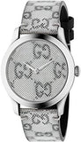 Gucci G Timeless Quartz Grey Dial Grey Leather Strap Watch For Men - YA1264058 Authentic Buy Shop Now