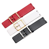 Calvin Klein Glam Transparent Dial White Leather Strap Watch for Women - K9423101 Authentic Buy Shop Now
