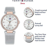 Tommy Hilfiger Lynn Quartz Silver Dial Silver Mesh Bracelet Watch For Women - 1781863 Authentic Buy Shop Now