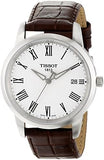 Tissot T Classic Dream White Dial Brown Leather Strap Watch for Men - T033.410.16.013.01 Authentic Buy Shop Now