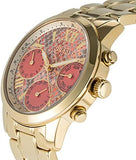 Guess Mini Sunrise Quartz Analog Orange Dial Gold Steel Strap Watch For Women - W0448L7 Authentic Buy Shop Now