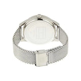 Tommy Hilfiger Damon Quartz Chronograph Black Dial Silver Mesh Bracelet Watch for Men - 1791415 Authentic Buy Shop Now