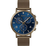 Hugo Boss Spirit Blue Dial Grey Mesh Bracelet Watch for Men - 1513693 Authentic Buy Shop Now