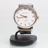 Marc Jacobs Baker White Dial Two Tone Steel Strap Watch for Women - MBM3312 Authentic Buy Shop Now